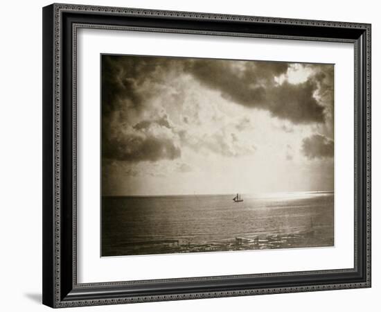 Brig on the Water, 1856-Gustave Le Gray-Framed Giclee Print