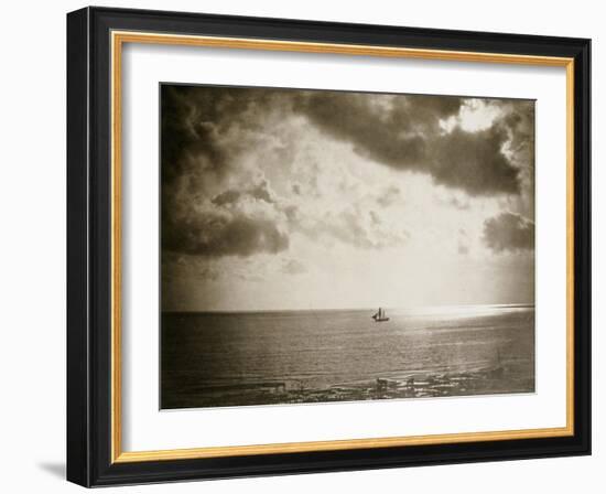 Brig on the Water, 1856-Gustave Le Gray-Framed Giclee Print