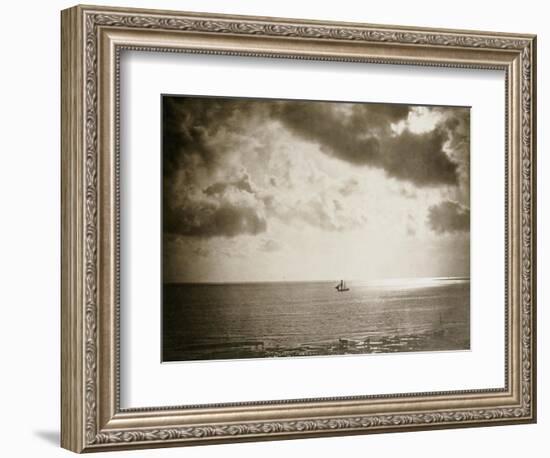 Brig on the Water, 1856-Gustave Le Gray-Framed Giclee Print