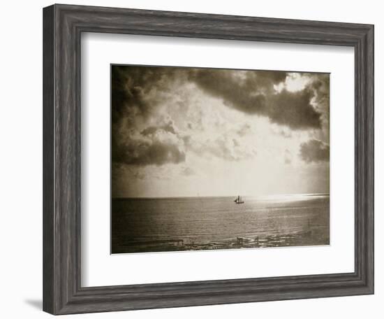 Brig on the Water, 1856-Gustave Le Gray-Framed Giclee Print