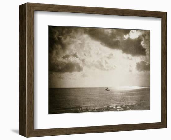 Brig on the Water, 1856-Gustave Le Gray-Framed Giclee Print