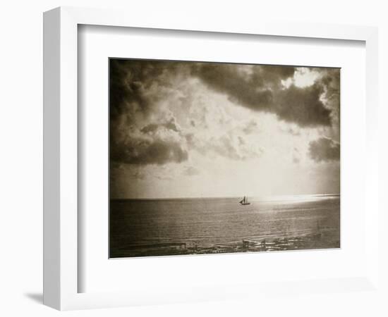 Brig on the Water, 1856-Gustave Le Gray-Framed Giclee Print