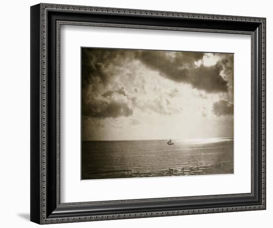 Brig on the Water, 1856-Gustave Le Gray-Framed Giclee Print