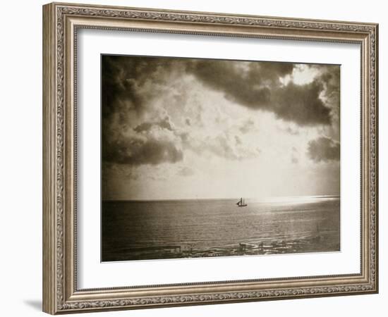 Brig on the Water, 1856-Gustave Le Gray-Framed Giclee Print