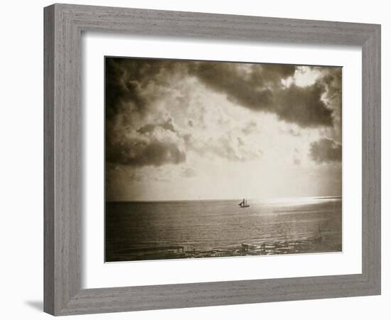 Brig on the Water, 1856-Gustave Le Gray-Framed Giclee Print