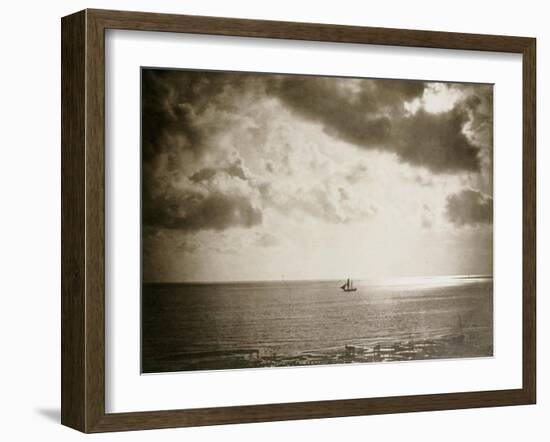 Brig on the Water, 1856-Gustave Le Gray-Framed Giclee Print