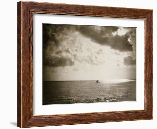 Brig on the Water, 1856-Gustave Le Gray-Framed Giclee Print