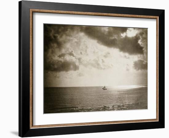 Brig on the Water, 1856-Gustave Le Gray-Framed Giclee Print