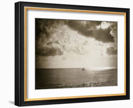 Brig on the Water, 1856-Gustave Le Gray-Framed Giclee Print