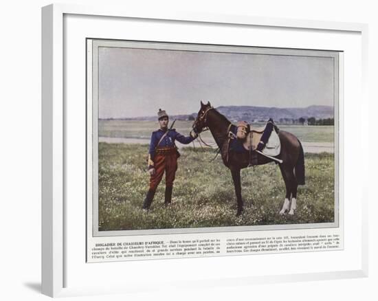 Brigadier De Chasseurs D'Afrique-Jules Gervais-Courtellemont-Framed Photographic Print