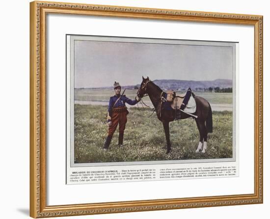 Brigadier De Chasseurs D'Afrique-Jules Gervais-Courtellemont-Framed Photographic Print