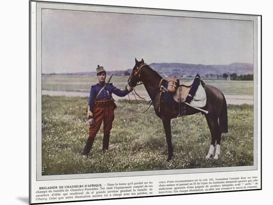 Brigadier De Chasseurs D'Afrique-Jules Gervais-Courtellemont-Mounted Photographic Print