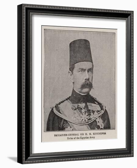 Brigadier-General Sir H H Kitchener-null-Framed Giclee Print