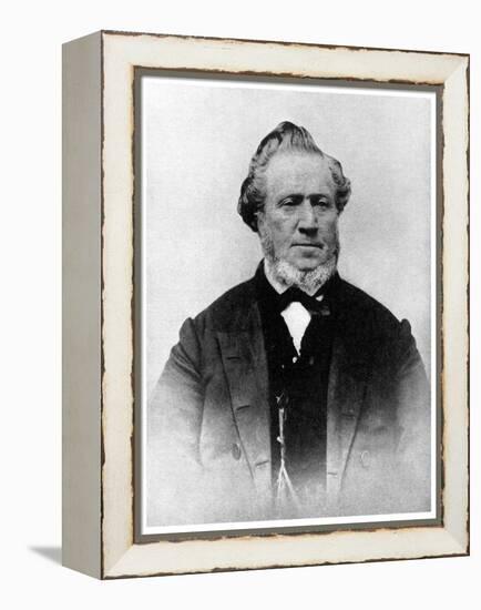 Brigham Young, American Mormon Leader, 19th Century-null-Framed Premier Image Canvas