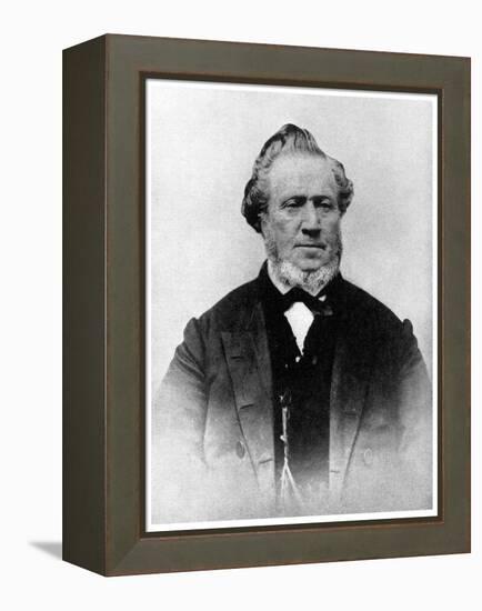 Brigham Young, American Mormon Leader, 19th Century-null-Framed Premier Image Canvas