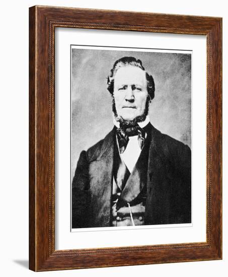 Brigham Young, American Mormon Leader, C1855-1865-MATHEW B BRADY-Framed Giclee Print