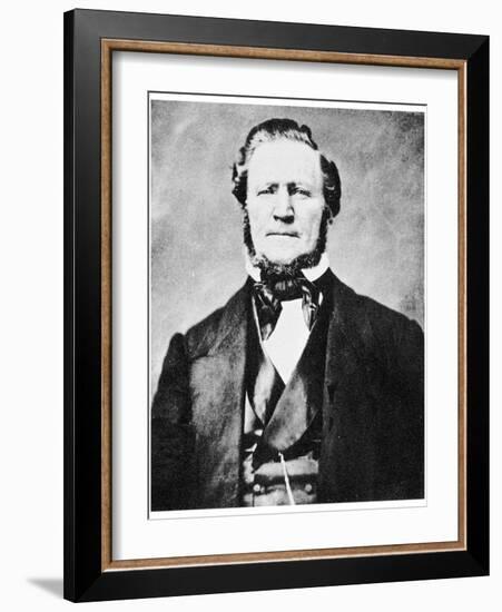 Brigham Young, American Mormon Leader, C1855-1865-MATHEW B BRADY-Framed Giclee Print