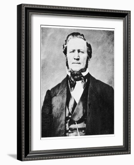 Brigham Young, American Mormon Leader, C1855-1865-MATHEW B BRADY-Framed Giclee Print