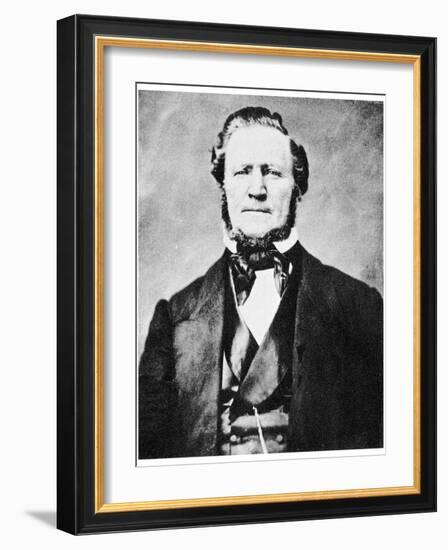 Brigham Young, American Mormon Leader, C1855-1865-MATHEW B BRADY-Framed Giclee Print