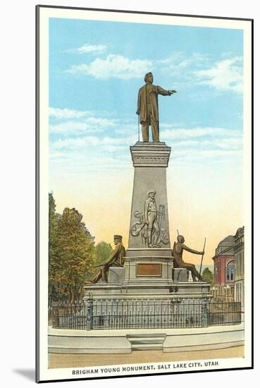 Brigham Young Monument, Salt Lake City, Utah-null-Mounted Art Print