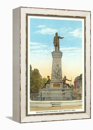 Brigham Young Monument, Salt Lake City, Utah-null-Framed Stretched Canvas