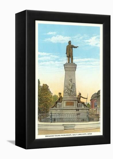 Brigham Young Monument, Salt Lake City, Utah-null-Framed Stretched Canvas