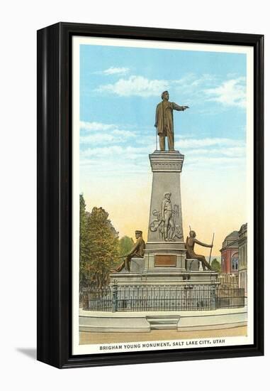 Brigham Young Monument, Salt Lake City, Utah-null-Framed Stretched Canvas