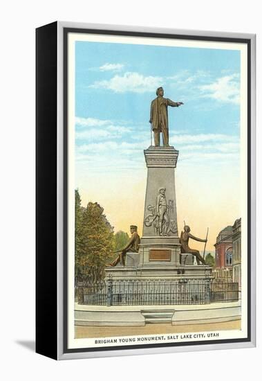 Brigham Young Monument, Salt Lake City, Utah-null-Framed Stretched Canvas