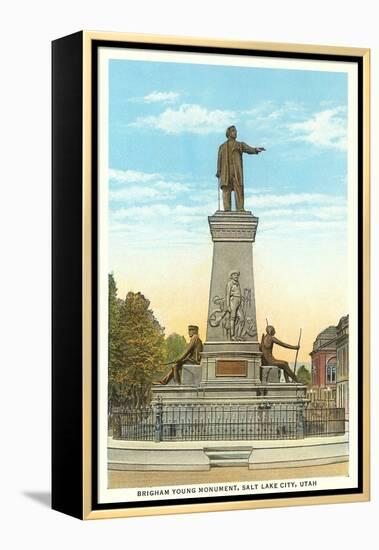 Brigham Young Monument, Salt Lake City, Utah-null-Framed Stretched Canvas