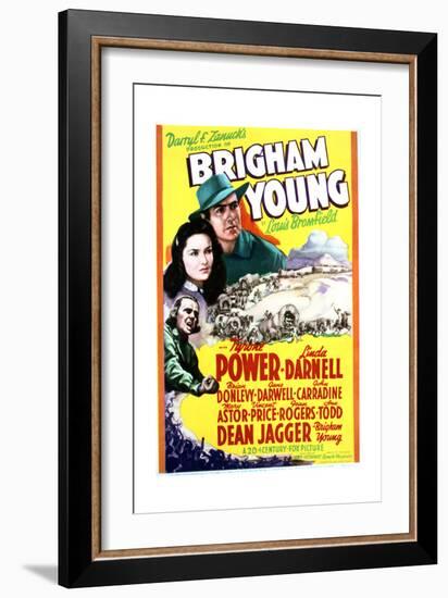 Brigham Young - Movie Poster Reproduction-null-Framed Premium Giclee Print
