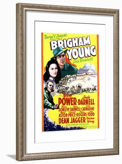 Brigham Young - Movie Poster Reproduction-null-Framed Art Print