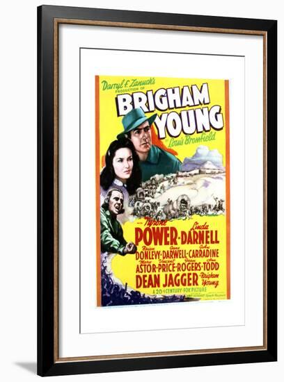 Brigham Young - Movie Poster Reproduction-null-Framed Art Print