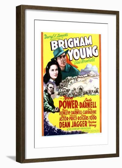 Brigham Young - Movie Poster Reproduction-null-Framed Art Print