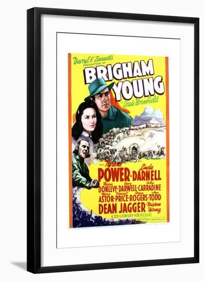 Brigham Young - Movie Poster Reproduction-null-Framed Art Print