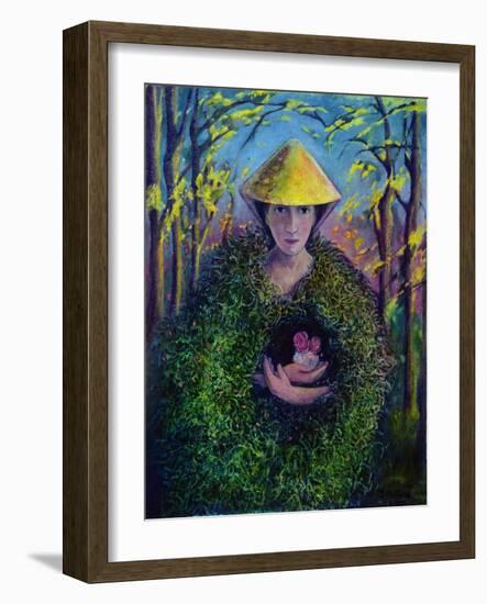 Brighid of the Green Mantle, 2007-Silvia Pastore-Framed Giclee Print