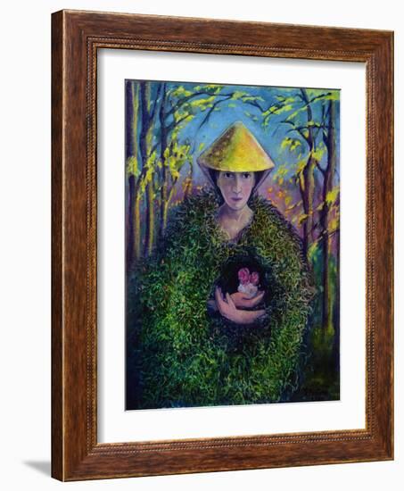 Brighid of the Green Mantle, 2007-Silvia Pastore-Framed Giclee Print