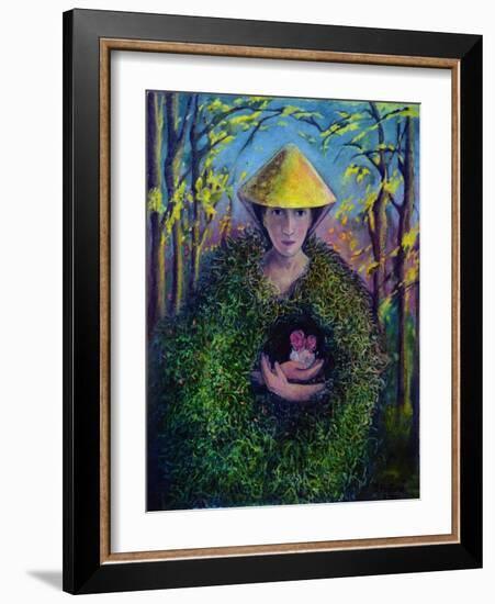 Brighid of the Green Mantle, 2007-Silvia Pastore-Framed Giclee Print