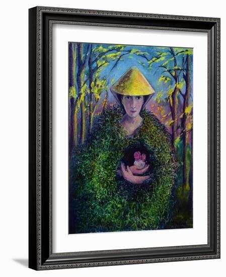 Brighid of the Green Mantle, 2007-Silvia Pastore-Framed Giclee Print