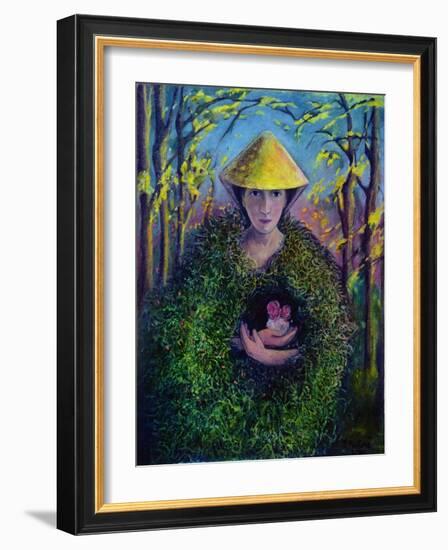 Brighid of the Green Mantle, 2007-Silvia Pastore-Framed Giclee Print