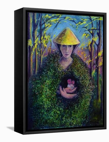 Brighid of the Green Mantle, 2007-Silvia Pastore-Framed Premier Image Canvas