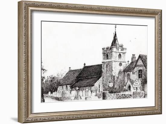 Brighstone Church I.O.W., 2008-Vincent Alexander Booth-Framed Giclee Print