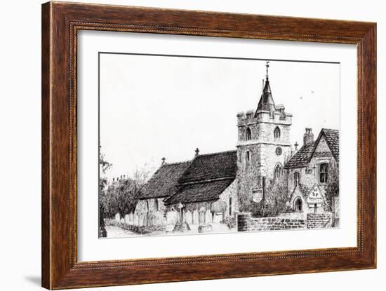 Brighstone Church I.O.W., 2008-Vincent Alexander Booth-Framed Giclee Print