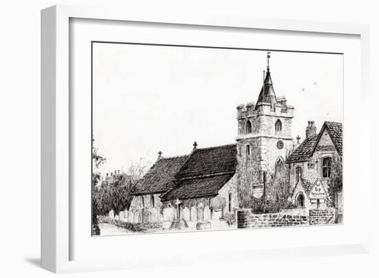 Brighstone Church I.O.W., 2008-Vincent Alexander Booth-Framed Giclee Print