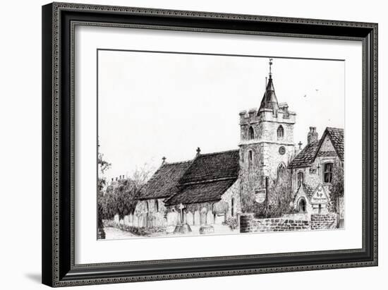 Brighstone Church I.O.W., 2008-Vincent Alexander Booth-Framed Giclee Print