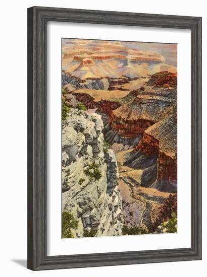 Bright Angel Trail, Grand Canyon-null-Framed Art Print