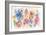 Bright Aquarelle Flowers-Silvia Vassileva-Framed Premium Giclee Print