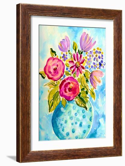 Bright Arrangement III-Julia Minasian-Framed Art Print