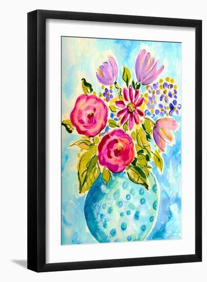 Bright Arrangement III-Julia Minasian-Framed Art Print