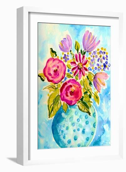 Bright Arrangement III-Julia Minasian-Framed Art Print