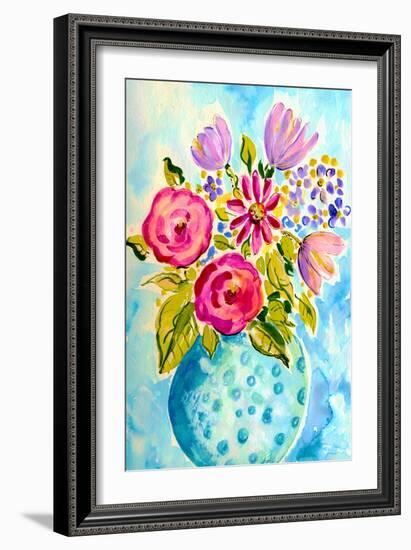 Bright Arrangement III-Julia Minasian-Framed Art Print